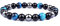 Tigerauge Armband, Tigerauge und Obsidian Magnetarmband, QUALITÄT DER KLASSE A，6/8/10MM，Sonnenschein, Selbstbewusstsein, Angstlösen (Blau(KLASSE A)，8MM,7,48 Zoll)