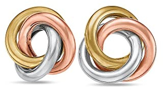 CHRIST Damen-Ohrstecker 375er Gelbgold, 375er Weißgold, 375er Rotgold One Size 88565363