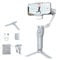 Gimbal per telefono a 3 assi con luce di riempimento regolabile, stabilizzatore per smartphone, stabilizzatore per registrazione video, giunto cardanico per Android e iPhone, TikTok YouTube Vloging