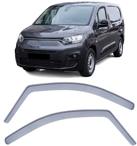 Windabweiser Regenabweiser Windschutz Schwarz Smoke für Fiat Doblo ab 23