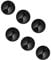 YIAGUN Silicone Cable Management Holders - Reusable Multi-Purpose Clips for Desk, USB, Headphone, TV, PC/Laptop Cables - Home Office (6 pcs Black)