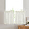 PONY DANCE Scheibengardinen Küche Leinenoptik Vorhang Halbtransparent Kurze Gardinen im Landhausstil Bistrogardine Fenster Küchenvorhang 2er Set B 60 x H 120 cm, Hellbeige