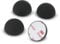 Dynavox ammortizzatori in elastomero di silicone ED20, 4 piedi assorbenti universali per altoparlanti, amplificatori e giradischi, ammortizzatori di risonanza con superficie adesiva 3M, nero
