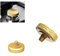 Camera Deluxe Gold Concave Release Shutter Button for Fujifilm X100VI Digital Camera