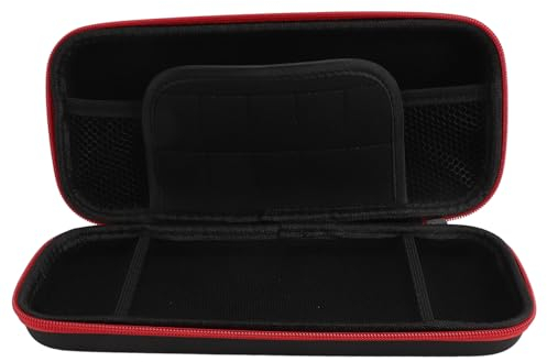 Gugxiom and OLED Console Carrying Case, Portable Protective Travel Bag with 10 Game Cards Slots, Mesh Pocket, Dual Zipper Design, for Home Storage and Traveling