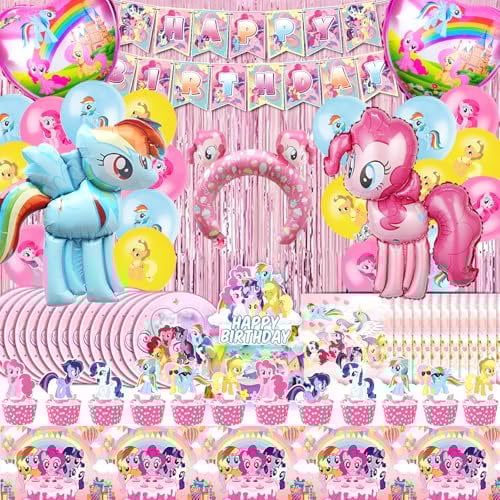 81 Pcs Little Geburtstag Deko, Little Luftballon, Little Balloons, Little Birthday Decorations, Little Luftballon Helium, Little Tischdecke, Deko Kindergeburtstag Little, Little Party Geschirr