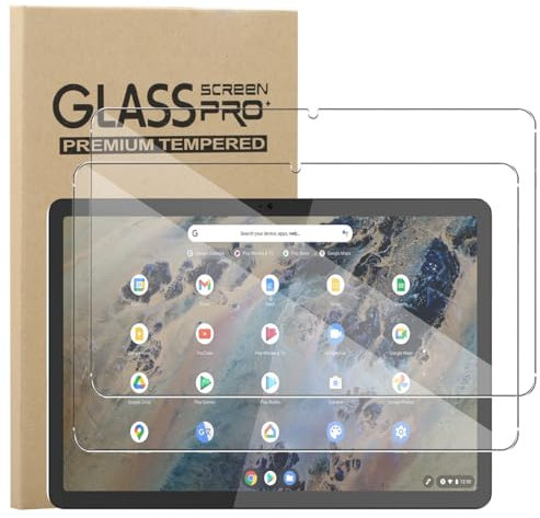 carinacoco 2 Pack Screen Protector for Lenovo Chromebook Duet 3 10 inch, 9H Toughness Premium Shatterproof Scratch-Resistant Anti-Fingerprint No-Bubble HD Ultra Clear Tempered Glass Screen Protector