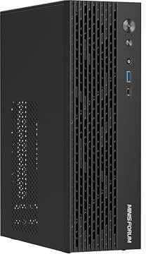 MINIS FORUM 790S7 Mini-ITX-PC AMD Ryzen 9 7940HX (16C/32T, bis zu 5,2 GHz), HDMI2.1/DP1.4/USB C, USB A x 5, USB C x 2, PCIe 5,0 x 16.400 W (kein RAM/SSD/dedizierte Grafikkarte)