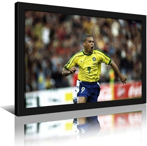 HKLOPUY Poster, Motiv: Fußball Ronaldo de Lima R9, dekoratives Gemälde, Leinwand, Wandposter und Kunstdruck, moderne Familienschlafzimmer-Dekoration, Poster, 30 x 45 cm