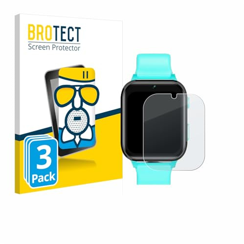 BROTECT Schutzglas für Clleylise Kids Smartwatch 1.7 | 3 Stück Entspiegelnder Displayschutz Made in Germany Schutzfolie Matt Kratzfest 9H Anti-Fingerprint Einfache Montage