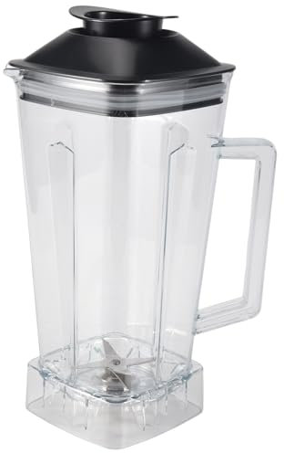 Losueeun Jarra de repuesto para batidora, pieza de repuesto transparente, 2 L, capacidad de repuesto compatible con Silver Mixer