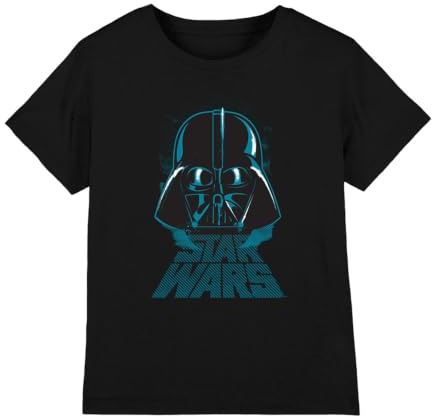 Star Wars Boy's Star Wars Vader Distressed Unisex Kids T Shirt T-Shirt (Pack of 1)