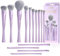 Jessup Set Pinceaux Maquillages Professionnel 14pcs Véganes Pinceau Maquillage pour Fond de Teint, Fard à Paupières, Correcteur, Contour, Poudre, Blush et Eyeliner, Fibres Synthétiques, Violet T512