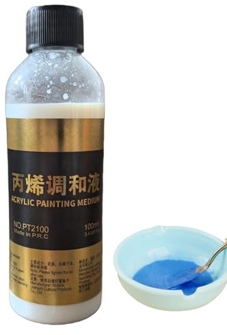 Acrylic Paints - Airbrush Thinning Reducer Airbrush - Colour Thinner | Improvement | 100 ml Liquid Loss | Art Supply for Precision Crafts | Professional Additives for Improvement