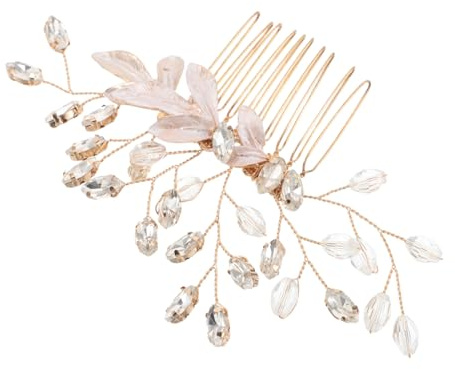 Brauthaarkamm Elegant aus Zinklegierung, mit Strass für Hochzeiten