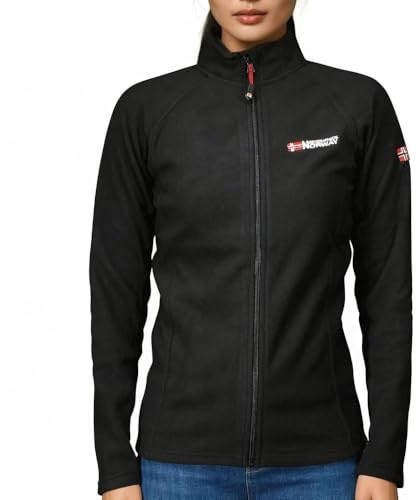 Geographical Norway Lady 233 Damen-Fleecejacke, Schwarz