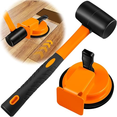 Professionelles Laminat Reparatur Set - Bodenausgleichs-Set Mit Klebepads Für Glatte Dielenfixierung | Inkl. 5 Ersatz-Klebepads | Dielen-fixierer Für Wohnzimmer, Küche, Baustelle