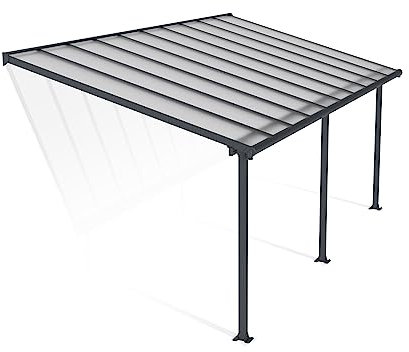 Palram Canopia Veranda Pergola Olympia Patio Cover (3x6.1, Grey)