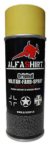 Militär Sprayfarben Farbspray Lack RAL Farben Bundeswehr Restaurieren, RAL Farben:RAL 1002 Sandgelb matt