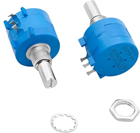 AZDelivery mehrgang rotary Potentiometer mit Schutzwiderstand 3590S-2-103L 3590S 10K Ohm mit einstellbarem Widerstand für Elektronik-Projekte