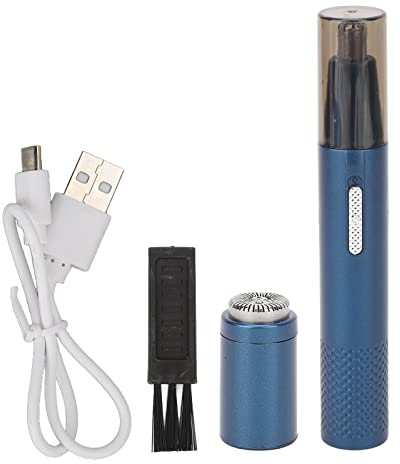 Nasenhaartrimmer Nasenhaarschneider Ohrhaarschneider, Schmerzloser Nasenhaarentferner für Männer und Frauen, Wasserdichte Gesichtshaarentferner, Leicht Zu Reinigen, USB Aufladbar