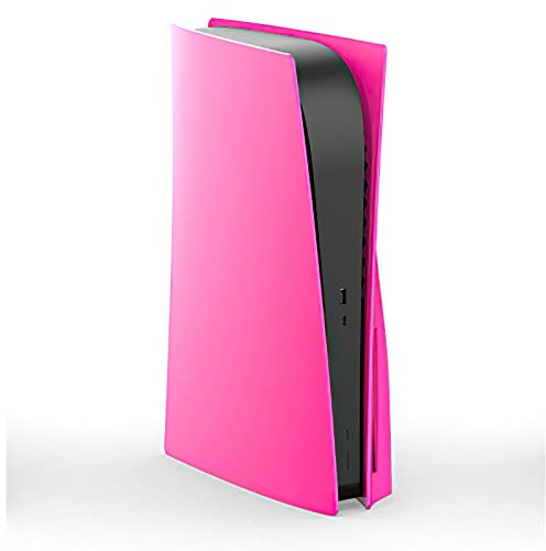 Face Plates Cover Skins Shell Panels for PS5 Disc Edition Console, Accessories for Playstation 5 Protective Faceplates (Nova Pink)