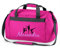 Bolsa de Deporte Personalizada e Impresa con Nombre, Gimnasia rítmica, Bolsa de Viaje para niñas, con Nombre Impreso (Rosa)