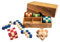 Philos 6009 - Schlangenwürfel Set, 6 Stück, in Holzbox