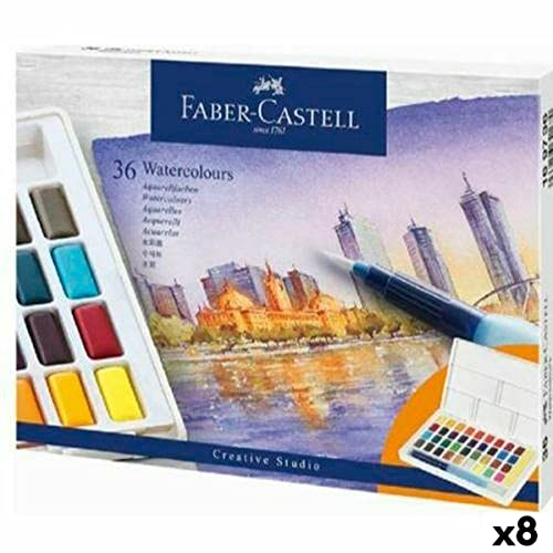 Faber-Castell S8421994 Aquarellfarben Set, bunt, Estándar
