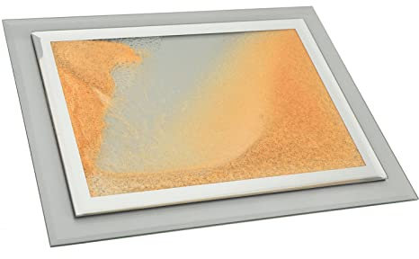 Beweglicher Sand-Kunstbild, Sand-Kunstmalerei, LED-Nachtlicht, 3D-beweglicher Sand-Kunst-Glasbild für den Desktop, Zuhause, Schlafzimmer