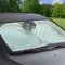 A2ZWORLD Parasol para parabrisas de coche, tamaño 150 x 70 cm, parasol plegable, universal para coche