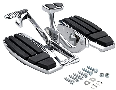 Fußstütze Motorrad Motorrad Fahrer Trittbrett Bremshebel Pedal Kit Für Goldwing 1800 F6B 2001-2017 Motorradpedale (Color : Chrom)