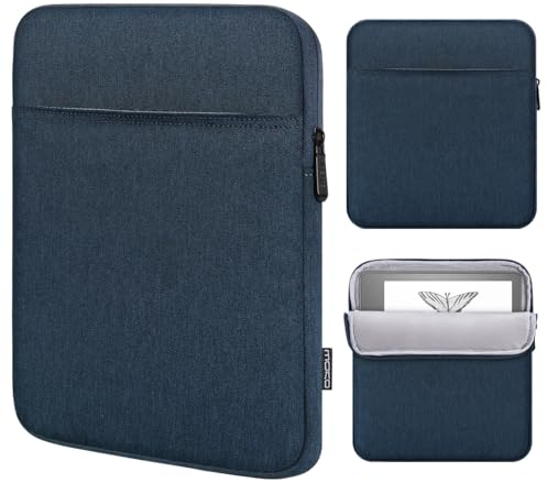 MoKo Housse pour Liseuse de 10.2 Pouce Compatible avec Kindle Scribe 10.2 inch 2022 Release, Sacoche Manche Portable en Polyester Anti-Rayure avec Deux Poches, Indigo