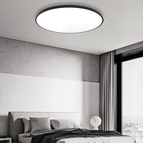 Mengjay LED Deckenleuchte mit Radar Bewegungsmelder Innen 40W 6000K, Rund Deckenlampe für Flur, Treppe, Veranda, Garage, Carport, Balkon, Abstellraum, Keller