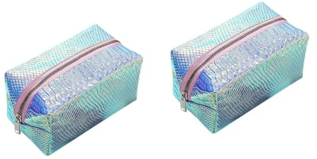 FRCOLOR 2stücke Koreanische Stil Kosmetiktasche wasserdichte Große Kapazität Für Reisen Reißverschluss Handtasche Für Toilettenartikel Und Make-up Tragbare Aufbewahrungstasche Für