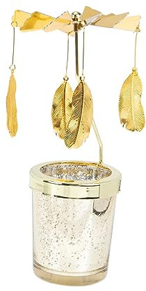 CORHAD Schwenkbarer Kerzenhalter Aus Glas Weihnachtskarussell-kerzenhalter Kerzendekoration Hochzeitskerzenständer Drehende Kerze Kerzenbecherhalter Eisen Weihnachten Tisch Rotieren
