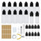 12 Stk Liquid Flaschen 30ml,Tropfflasche 2x10ml Dropper Bottle Quetschflaschen Leer Plastikflaschen Reiseflasche mit Kindersicherung Ersatzdeckel Inkl. Messbecher Trichter Spritzen Flachzange (30ml)