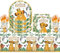 51PCS Story Vajilla para Fiestas, Juego de Decoración Incluye Vasos, Platos, Mantel, Servilletas - Suministros Infantiles para Cumpleaños