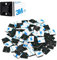 YuanYouTong 100 Pack 1.1 Strong Black Cable Tie Mounts, Sticky Self-Adhesive Base, 3M Cable Management Clips for Home & Office