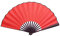 Handheld Folding Fan, 13 Inch Large Folding Fans Chinese Tai Chi Folding Fan Folding Fabric Fans Women Decorative Fans Paper Fan Vintage Chinese Japanese Fan for Dance Wedding Deco (Red)