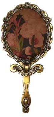 DFJOENVLDKHFE Swan Ballet Series Handspiegel, 3 Arten, Exquisite Relief-Make-up-Werkzeuge, Rosa, Blau, Weiß(Pink)
