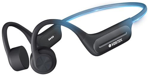 Voistek Knochenschall-Kopfhörer mit Vibration, Bluetooth 5.3 IP68 Wasserdicht, 32GB MP3-Player, Open-Ear Sportkopfhörer Kabellos zum Schwimmen, Laufen, Radfahren und Fitness