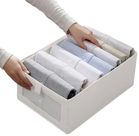 Genérico Schrankorganisation | Aufbewahrungsbox mit transparentem Fenster, Aufbewahrungsbehälter für Schrank, für Familie, Freunde, Schreibtisch, Arbeitszimmer, Zuhause
