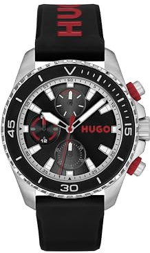 HUGO Multi Zifferblatt Quarz Uhr für Herren Kollektion Dive - Erhältlich aus Edelstahl oder Silikonarmband