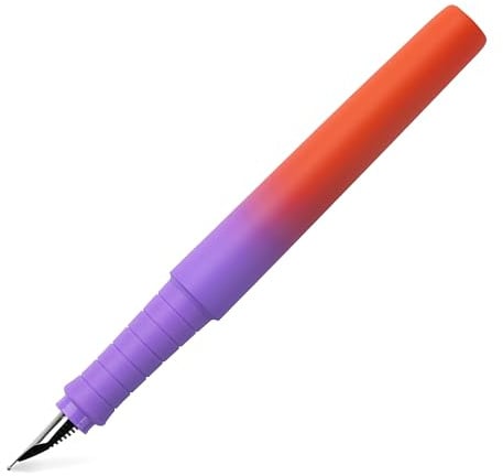 FABER-CASTELL - Füller Poly Pen Punchy Melon, Feder M | Ergonomischer Füllfederhalter mit Soft-Touch Oberfläche und Edelstahlfeder