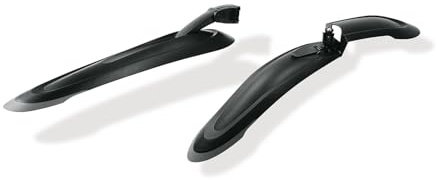 XLC Mudguard MG-C24 - Effektiver Spritzwasserschutz für Fahrradfahrer - Schwarz, 26 bis 29