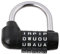 Lyws 5 chiffres Lettre Secure Serrure à combinaison Mot de passe Gym Cadenas Noir