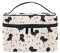 Trousse de Maquillage Femmes, Chienne Trousse de Toilette Femmes Voyage Grande Poignée Compartiments pour Femme et Fille
