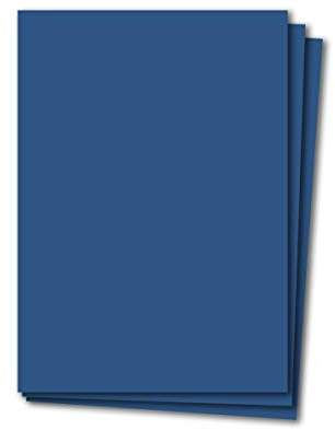 Glüxx-Agent 100 Blatt Tonkarton DIN A4 - Dunkelblau Blau - 240 g/m² Dicker Bastelkarton - 21,0 x 29,7 cm Pappe zum basteln für Fotoalbum Menükarte Bedruckbar DIY kreativ Sein