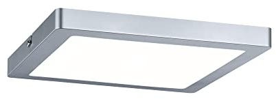 Paulmann 709.35 Deckenleuchte Atria LED-Panel 220x220mm 16W 4000K Chrom matt 230V Kunststoff